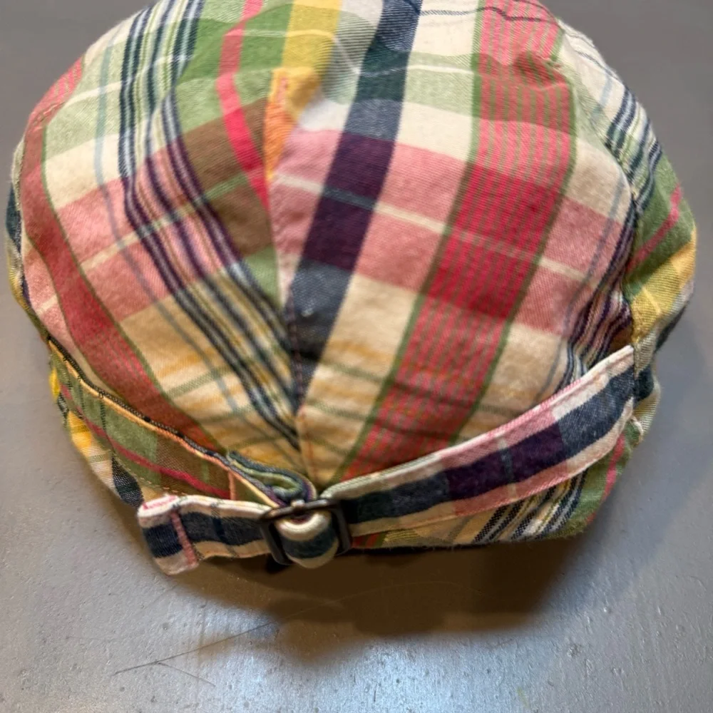 Polo Ralph Lauren Flat Cap. Cotton. Plaid